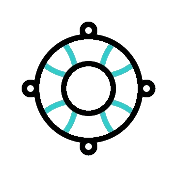 icono salvavidas de línea de la vida para prevención del suicidio y apoyo en crisis emocional